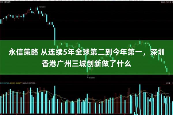 永信策略 从连续5年全球第二到今年第一，深圳香港广州三城创新做了什么